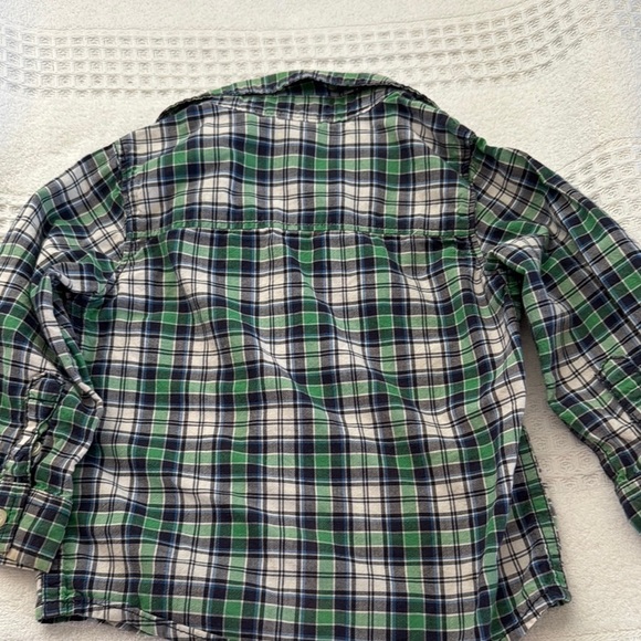 Carter's Green and Blue Plaid Shirt - Picture 6 of 7